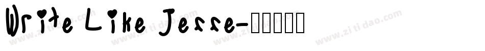 Write Like Jesse字体转换